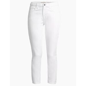 Jen7 Crop Sculpting Solid White Cropped Skinny Jeans 8 NWT